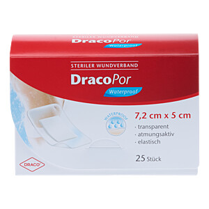 DRACOPOR waterproof Wundverband 5x7,2 cm steril