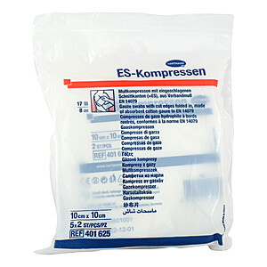 ES-KOMPRESSEN steril 10x10 cm 8fach