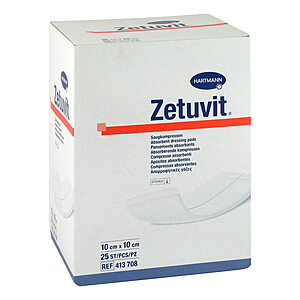 ZETUVIT Saugkompressen steril 10x10 cm