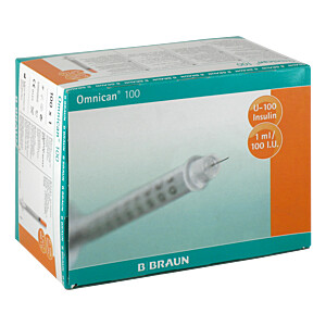 OMNICAN Insulinspr.1 ml U100 m.Kan.0,30x12 mm ein.