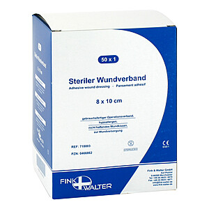 WUNDVERBAND steril 8x10 cm