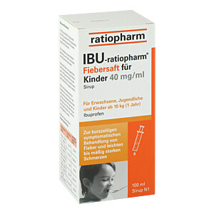 IBU-RATIOPHARM Fiebersaft für Kinder 40 mg-ml