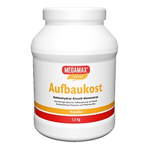 MEGAMAX Aufbaukost Vanille Pulver