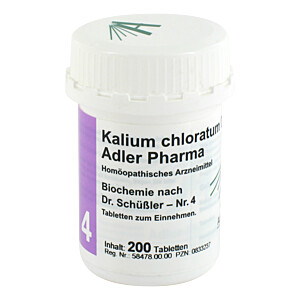 BIOCHEMIE Adler 4 Kalium chloratum D 6 Tabletten