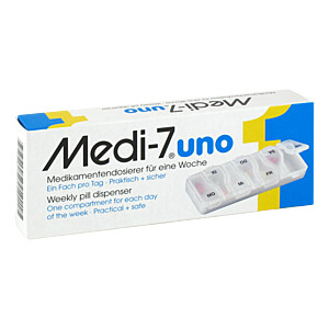 MEDI 7 uno Medikamentendosierer für 7 Tage weiß