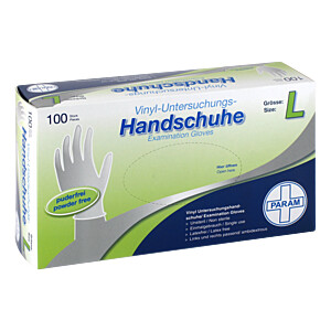 HANDSCHUHE Einmal Vinyl puderfrei L