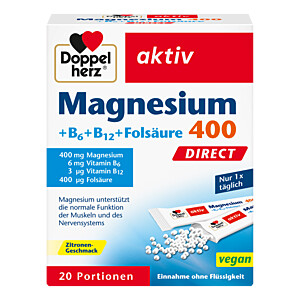 DOPPELHERZ Magnesium+B Vitamine DIRECT Pellets