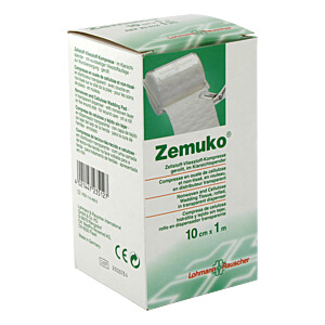 ZEMUKO Vliesstoff-Kompr.gerollt 10 cmx1 m