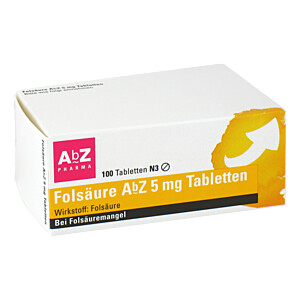 FOLSÄURE AbZ 5 mg Tabletten