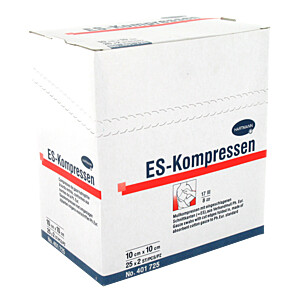 ES-KOMPRESSEN steril 10x10 cm 8fach