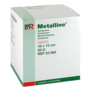 METALLINE Kompressen 10x12 cm steril