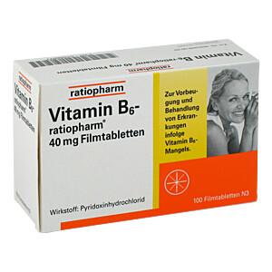 VITAMIN B6-RATIOPHARM 40 mg Filmtabletten