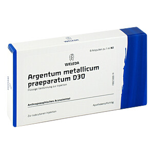 ARGENTUM METALLICUM präparatum D 30 Ampullen