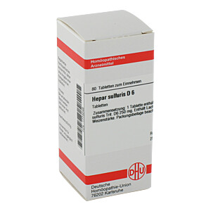 HEPAR SULFURIS D 6 Tabletten