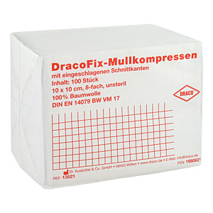 DRACOFIX OP-Kompressen 10x10 cm unsteril 8fach