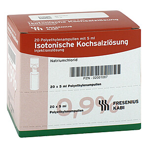 ISOTONISCHE Kochsalzlösung 0,9 prozent Plastikampu