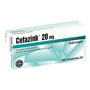 CEFAZINK 20 mg Filmtabletten