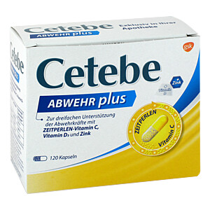 CETEBE ABWEHR plus Vitamin C+Vitamin D3+Zink Kaps.