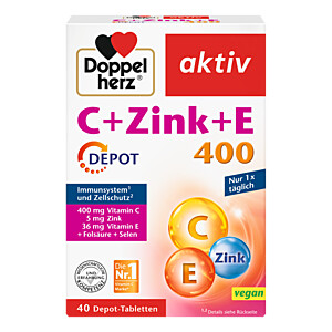 DOPPELHERZ C+Zink+E Depot Tabletten