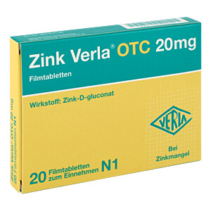 ZINK VERLA OTC 20 mg Filmtabletten