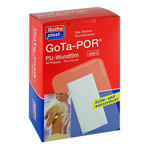 GOTA-POR PU Wundfilm 15x10 cm steril Pflaster