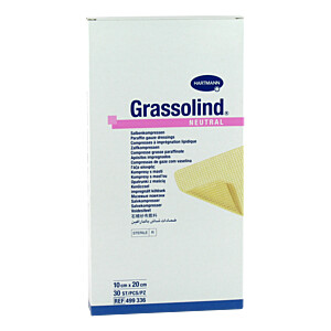 GRASSOLIND Salbenkompressen 10x20 cm steril