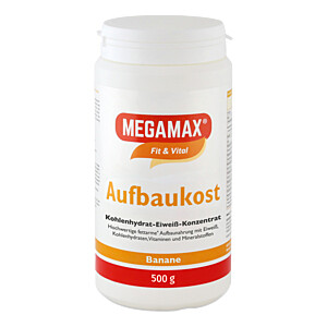 MEGAMAX Aufbaukost Banane Pulver