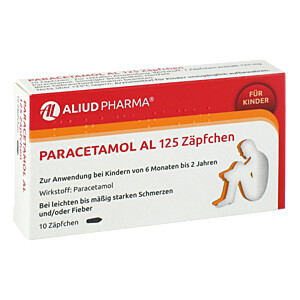 PARACETAMOL AL 125 Säuglings-Suppositorien - Zäpfchen