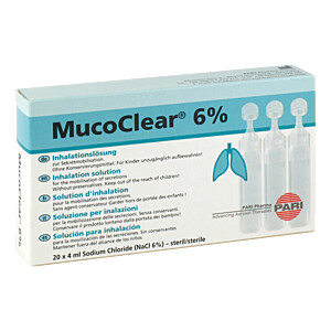 MUCOCLEAR 6 prozent NaCl Inhalationslösung