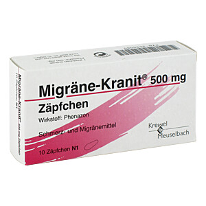 MIGRÄNE KRANIT 500 mg Zäpfchen