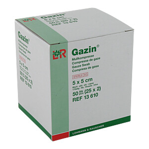 GAZIN Mullkomp.5x5 cm steril 8fach