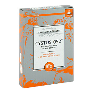 CYSTUS 052 Bio Halspastillen Honig Orange