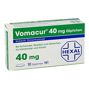 VOMACUR 40 Suppositorien