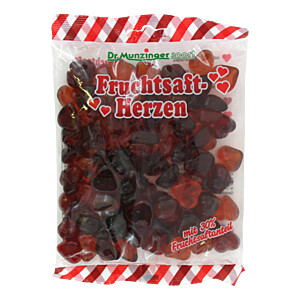 DR.MUNZINGER Fruchtsaftherzen mit Vitamin C