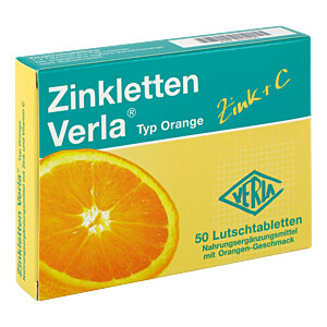 ZINKLETTEN Verla Orange Lutschtabletten