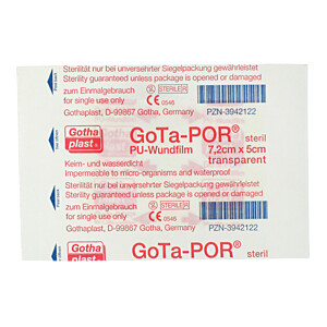 GOTA-POR PU Wundfilm 7,2x5 cm steril Pflaster