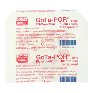 GOTA-POR PU Wundfilm 10x6 cm steril Pflaster