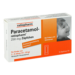 PARACETAMOL-ratiopharm 250 mg Zäpfchen