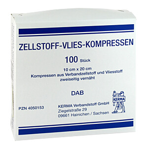 ZELLSTOFF VLIES Kompressen unsteril 10x20 cm