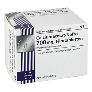 CALCIUMACETAT NEFRO 700 mg Filmtabletten