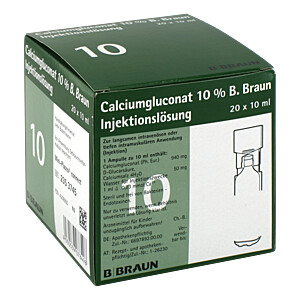 CALCIUMGLUCONAT 10 prozent MPC Injektionslösung