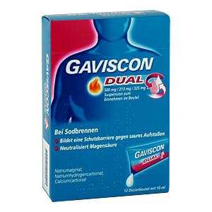 GAVISCON Dual 500mg-213mg-325mg Suspensionz.Einn.Beutel