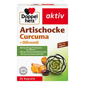 DOPPELHERZ Artischocke+Olivenöl+Curcuma Kapseln