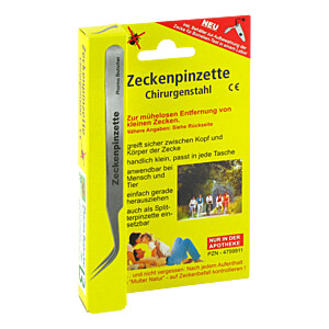 ZECKENPINZETTE Chirurgenstahl