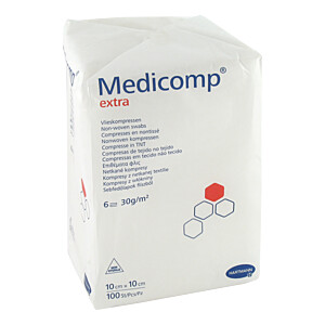 MEDICOMP extra Vlieskomp.unsteril 10x10 cm