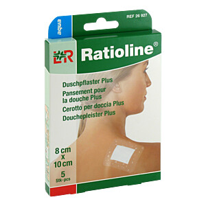 RATIOLINE aqua Duschpflaster Plus 8x10 cm steril