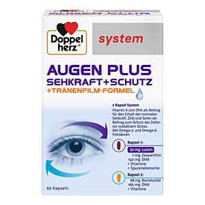 DOPPELHERZ Augen plus Sehkraft+Schutz system Kaps.