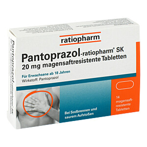 PANTOPRAZOL-ratiopharm SK 20 mg magensaftresistentTabletten