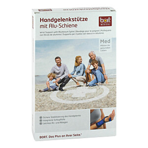 BORT Handgelenkstütze m.Aluschiene re.L schwarz