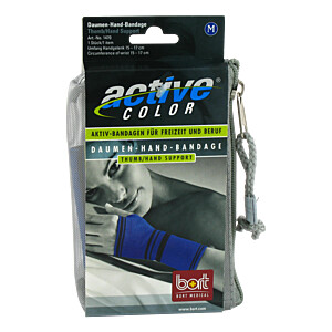 BORT ActiveColor Daumen Hand Band.M blau